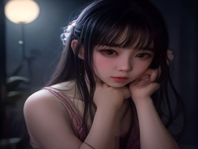 夜色中一位年轻男性坐在书桌前,台灯照亮笔记本,正在记录戒色日记,氛围安静专注